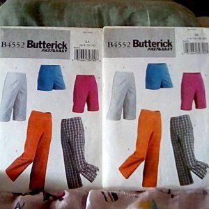 BUTTERICK B4552 Shorts/Pants/Capris/Extended sizes-Two pack pattern